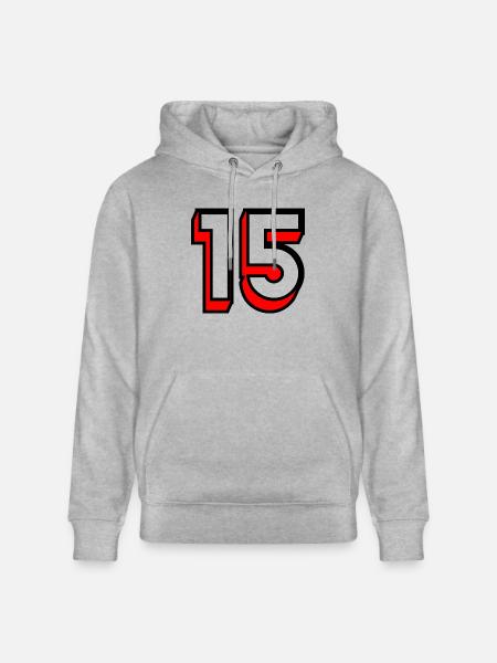 15. 15 ÅR. 15-ÅRS JUBILEUM. JUBILEUM 15 ÅR. - Stanley/Stella CRUISER økologisk unisex-hettegenser - gråmelert