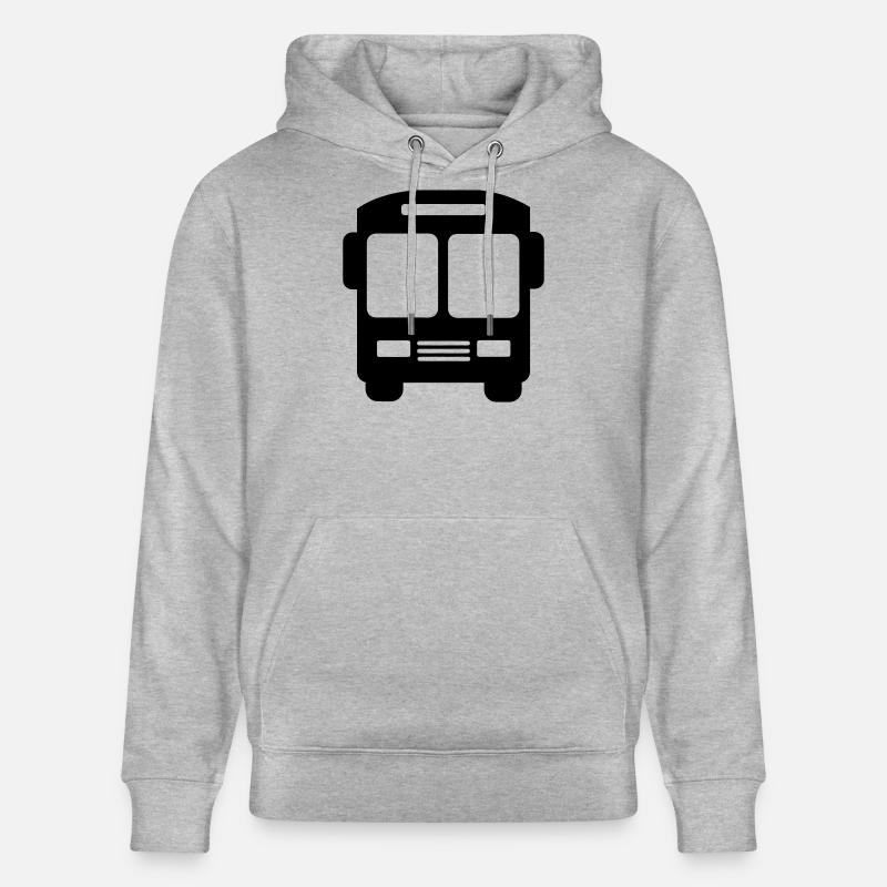 Logo de l’autobus - Sweat à capuche bio CRUISER Stanley/Stella Unisexe - gris chiné