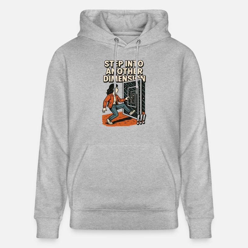 Step into another Dimension - Stanley/Stella Unisex Bio-Hoodie CRUISER - Grau meliert