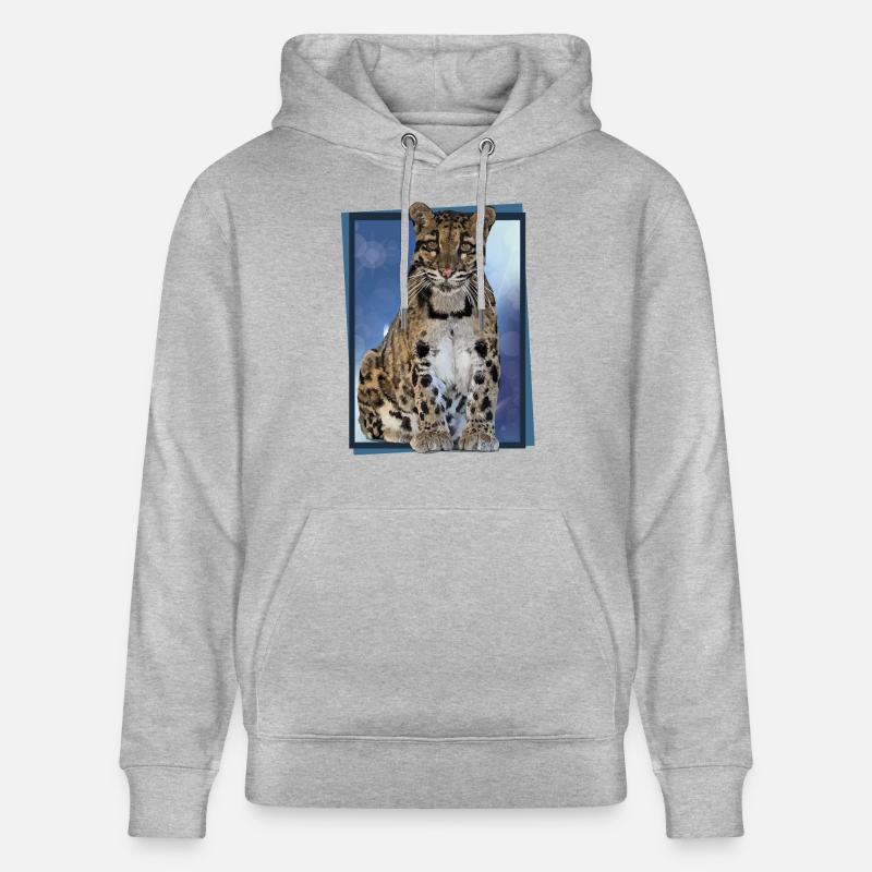 Panthère nébuleuse - Sweat à capuche bio CRUISER Stanley/Stella Unisexe - gris chiné