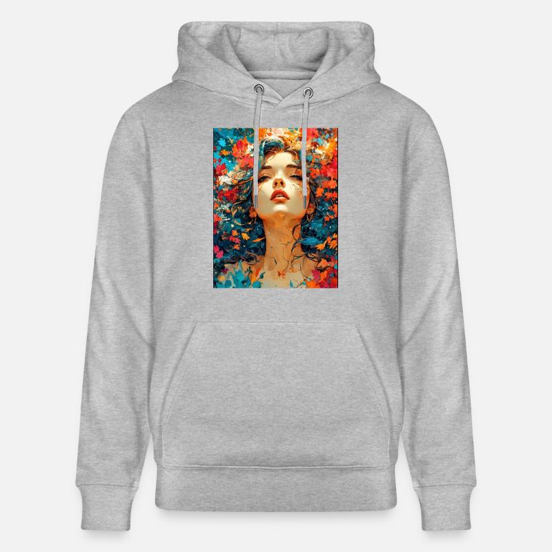 Composition automnale - Sweat à capuche bio CRUISER Stanley/Stella Unisexe - gris chiné