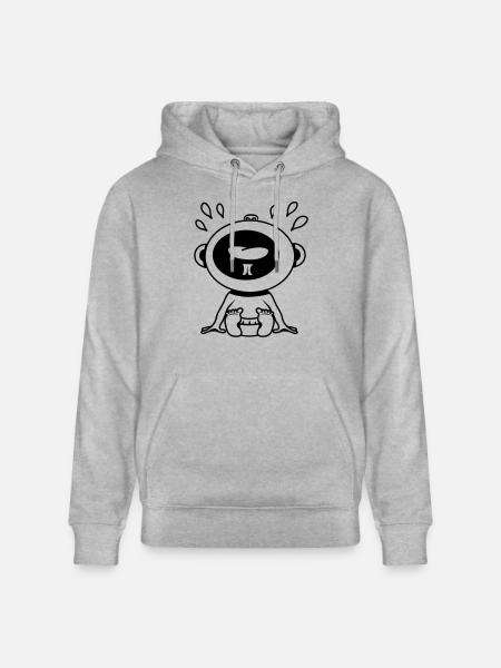 Cry baby - Stanley/Stella CRUISER Unisex Organic Hoodie - heather grey
