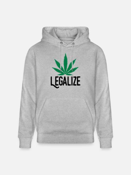 legalize - Stanley/Stella CRUISER Unisex Organic Hoodie - heather grey