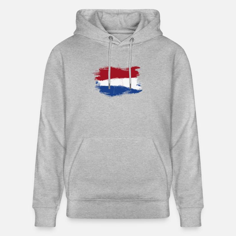drapeau, bannière Pays-Bas Hollande - Sweat à capuche bio CRUISER Stanley/Stella Unisexe - gris chiné