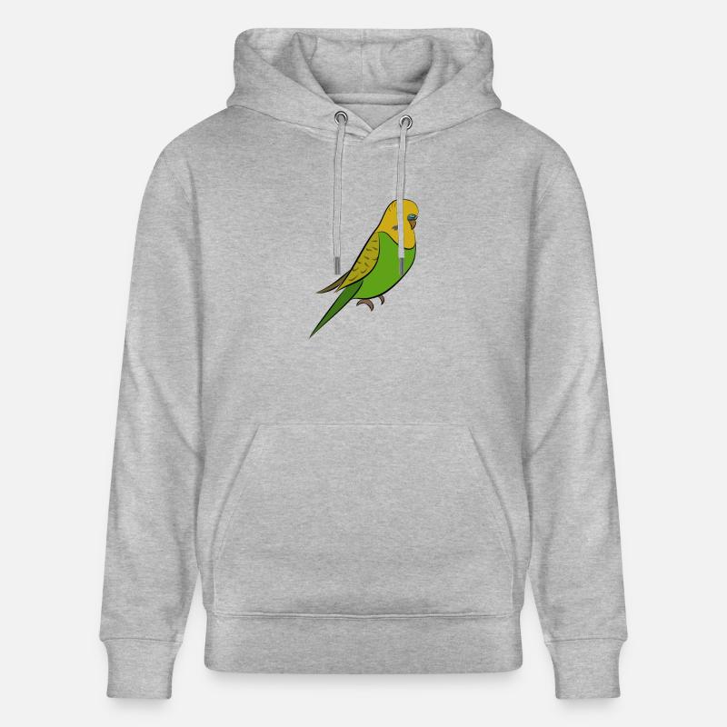 Perruche - perruche jaune vert - Sweat à capuche bio CRUISER Stanley/Stella Unisexe - gris chiné