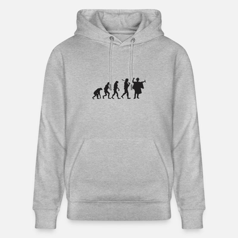 Graduation - Evolution - Cadeau - Sweat à capuche bio CRUISER Stanley/Stella Unisexe - gris chiné