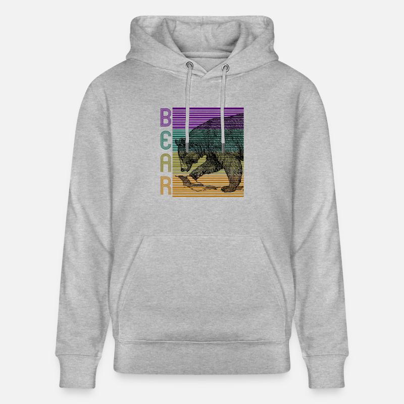 porter - Sweat à capuche bio CRUISER Stanley/Stella Unisexe - gris chiné