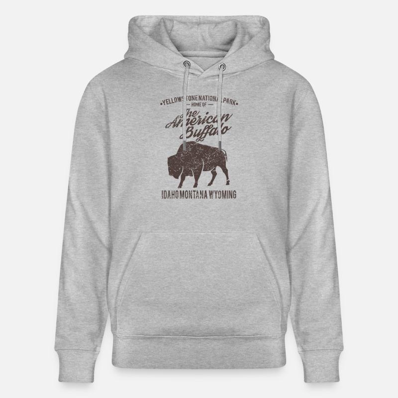buffle - Sweat à capuche bio CRUISER Stanley/Stella Unisexe - gris chiné