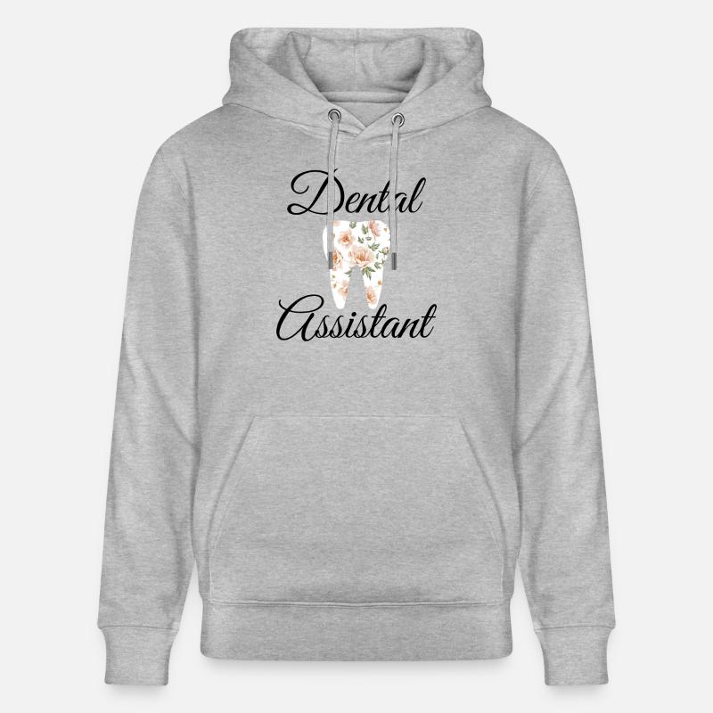Assistant dentaire - Sweat à capuche bio CRUISER Stanley/Stella Unisexe - gris chiné
