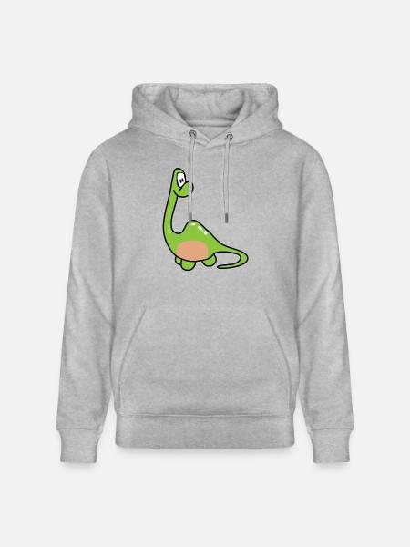 Dinosaur Kids Dino - Stanley/Stella CRUISER Unisex Organic Hoodie - heather grey