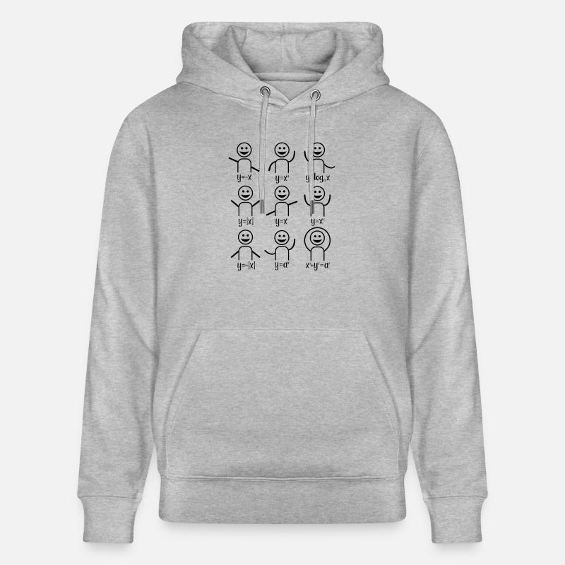 Cours de maths algèbre - Sweat à capuche bio CRUISER Stanley/Stella Unisexe - gris chiné