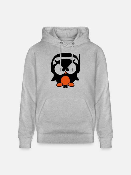 beat owl - beat eule - Stanley/Stella Unisex Bio-Hoodie CRUISER  - Grau meliert