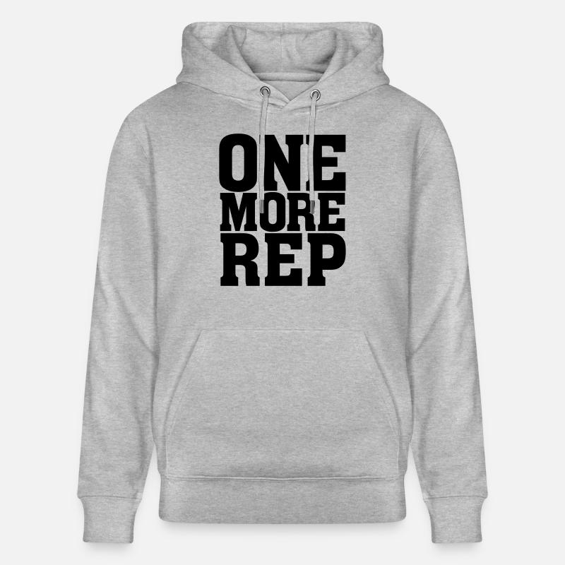 One More Rep(etition) - Sweat à capuche bio CRUISER Stanley/Stella Unisexe - gris chiné