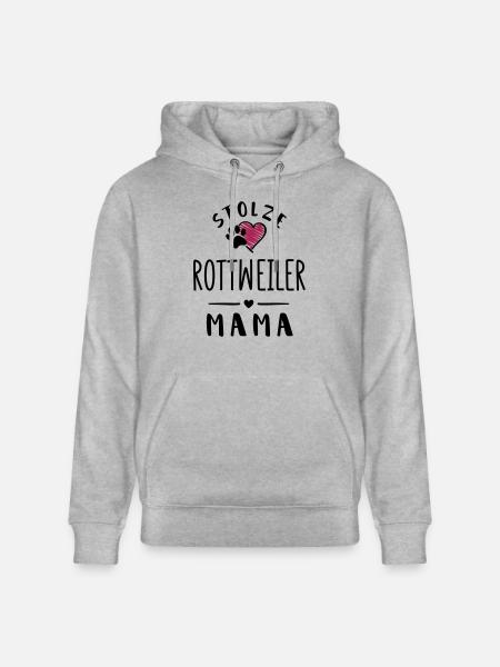 rottweiler mama - Stanley/Stella Unisex Bio-Hoodie CRUISER - Grau meliert