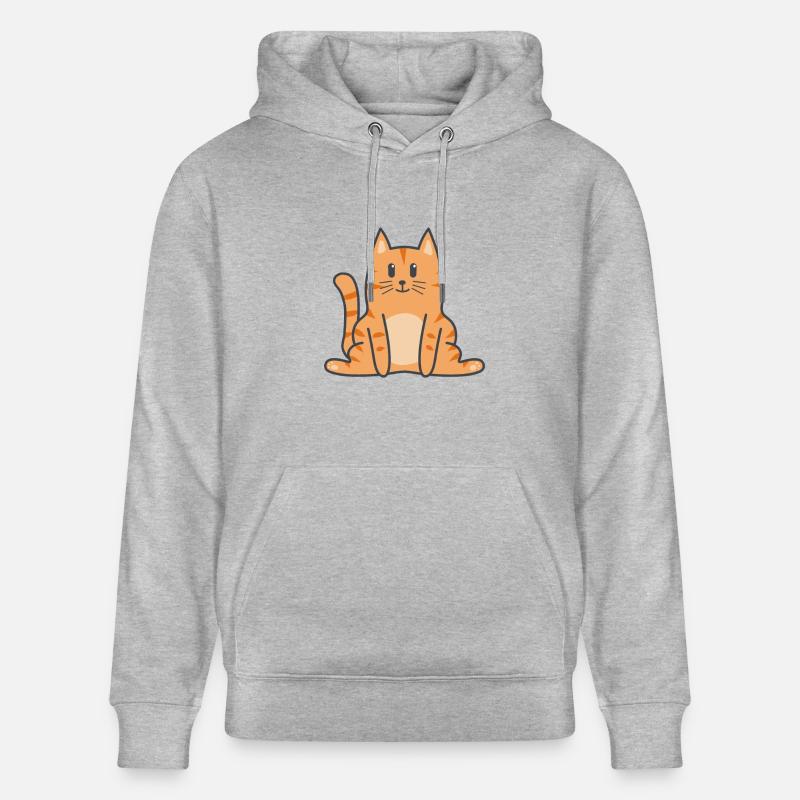 Chat Chat Kitten - Sweat à capuche bio CRUISER Stanley/Stella Unisexe - gris chiné