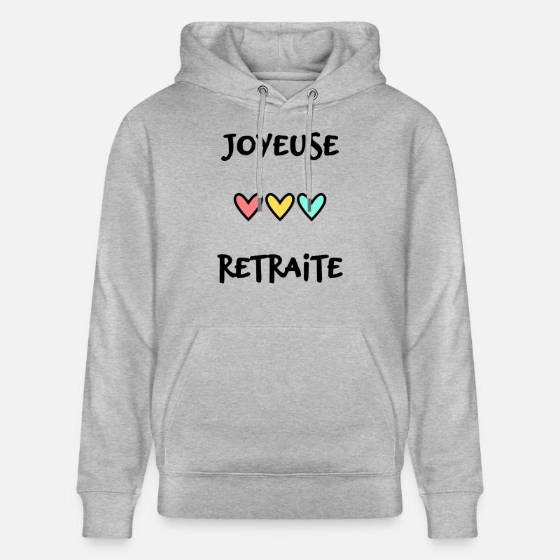 RETRAITE. RETRAITE. RETRAITEE. RETRAITE - Sweat à capuche bio CRUISER Stanley/Stella Unisexe - gris chiné