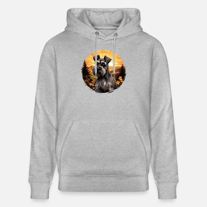 Schnauzer géant - Sweat à capuche bio CRUISER Stanley/Stella Unisexe - gris chiné