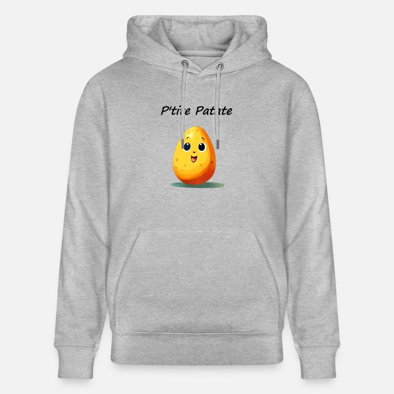 P'tite Patate Pomme de terre - Sweat à capuche bio CRUISER Stanley/Stella Unisexe - gris chiné