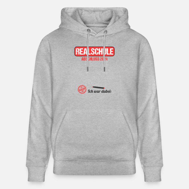Lycée Jeunes Filles Lycée 2024 - Sweat à capuche bio CRUISER Stanley/Stella Unisexe - gris chiné