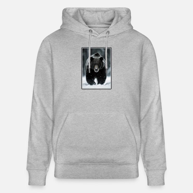 Ours Bären Bär - Sweat à capuche bio CRUISER Stanley/Stella Unisexe - gris chiné
