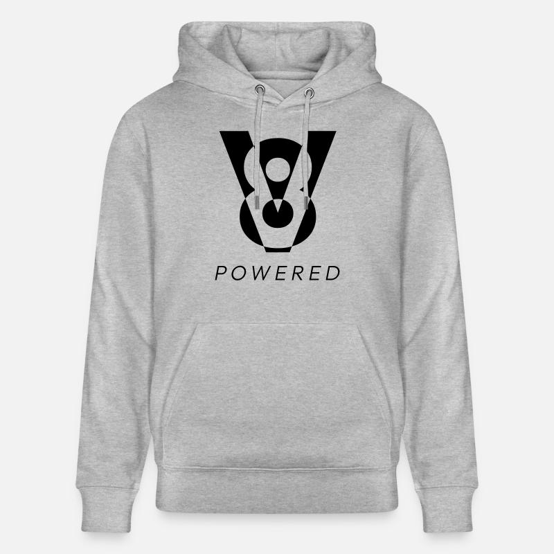Propulsé par un V8 - Sweat à capuche bio CRUISER Stanley/Stella Unisexe - gris chiné