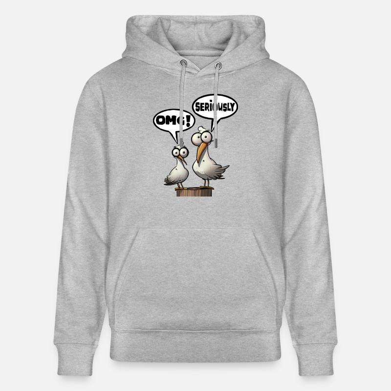 sérieusement omg Fun Shirt - Sweat à capuche bio CRUISER Stanley/Stella Unisexe - gris chiné