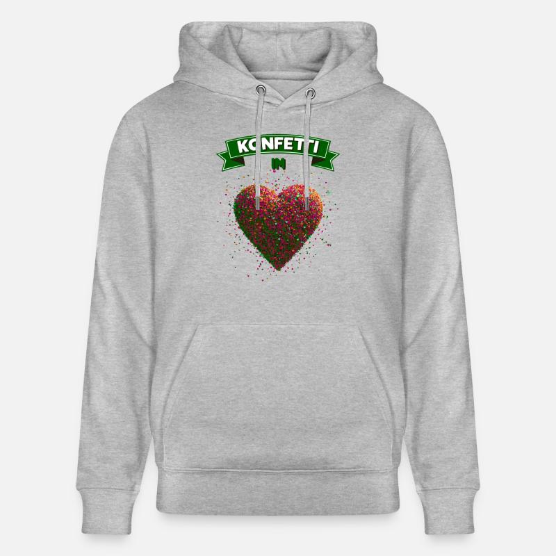 confettis carnaval carnaval design amusant - Sweat à capuche bio CRUISER Stanley/Stella Unisexe - gris chiné