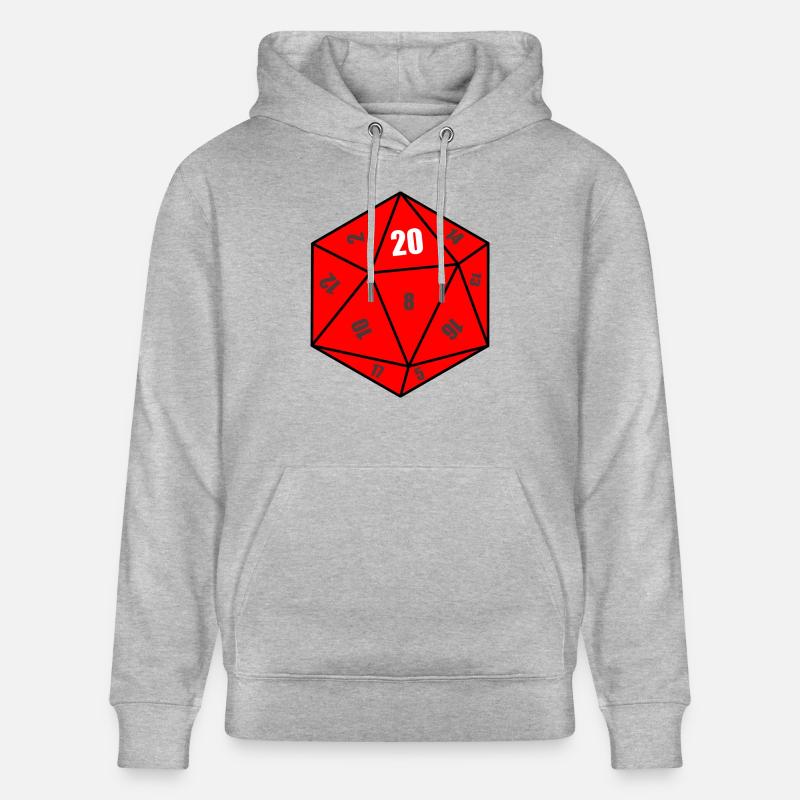 D20 Cube - Sweat à capuche bio CRUISER Stanley/Stella Unisexe - gris chiné