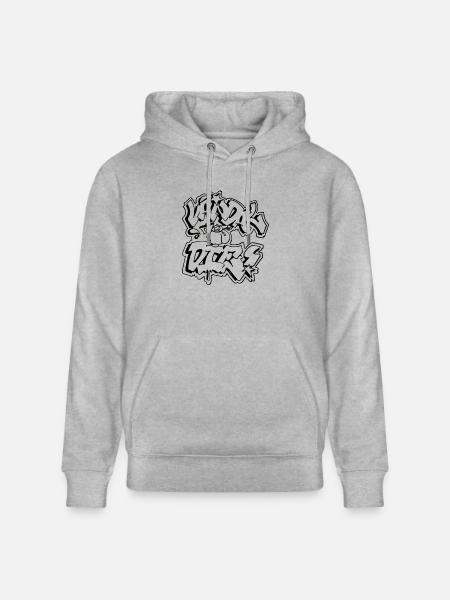vandal or black die - Stanley/Stella CRUISER Unisex Organic Hoodie - heather grey