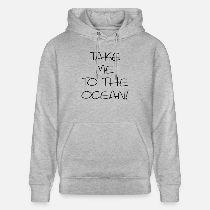 Emmenez-moi à l'océan - Sweat à capuche bio CRUISER Stanley/Stella Unisexe - gris chiné