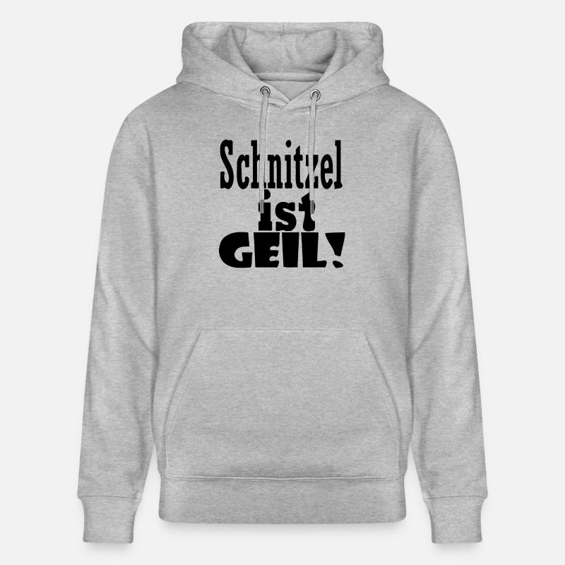 Schnitzel est cool - Sweat à capuche bio CRUISER Stanley/Stella Unisexe - gris chiné