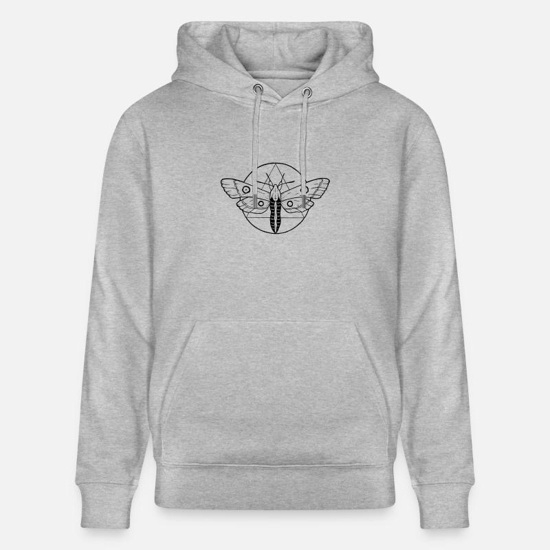 papillon de nuit - Sweat à capuche bio CRUISER Stanley/Stella Unisexe - gris chiné