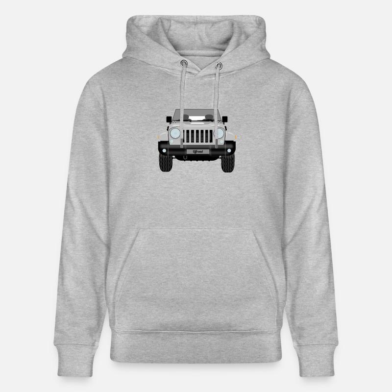 Jeep silver - Sweat à capuche bio CRUISER Stanley/Stella Unisexe - gris chiné