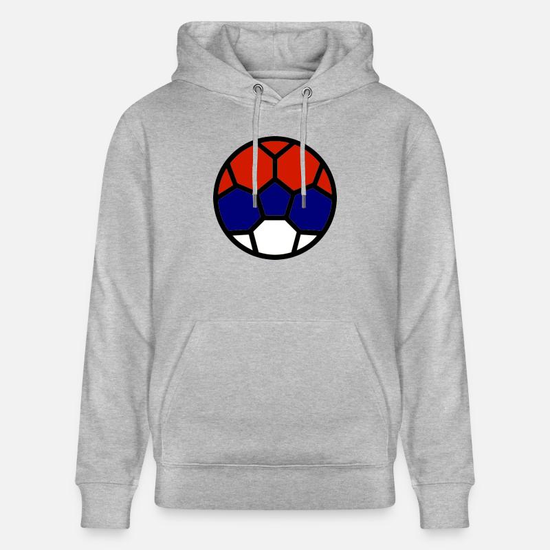  Drapeau Serbie Coupe du monde - Sweat à capuche bio CRUISER Stanley/Stella Unisexe - gris chiné