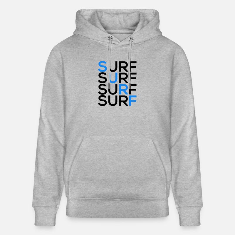 Surf Surf Surf Surf - Sweat à capuche bio CRUISER Stanley/Stella Unisexe - gris chiné