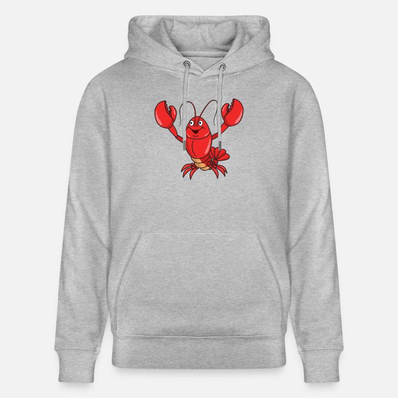 lobster - Stanley/Stella CRUISER Unisex Organic Hoodie - heather grey