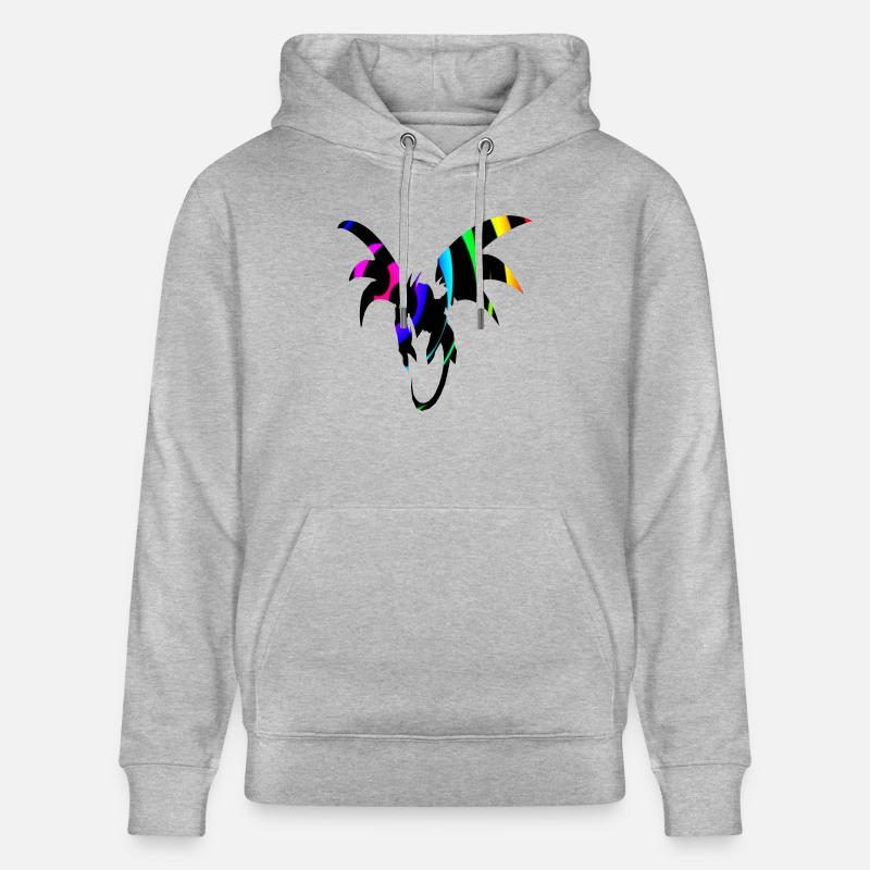 Drachenschleife Dragon Loop - Stanley/Stella Unisex Bio-Hoodie CRUISER  - Grau meliert