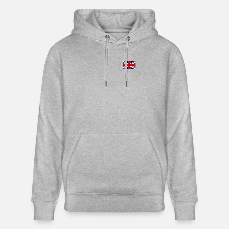 Drapeau de l'Angleterre - Sweat à capuche bio CRUISER Stanley/Stella Unisexe - gris chiné