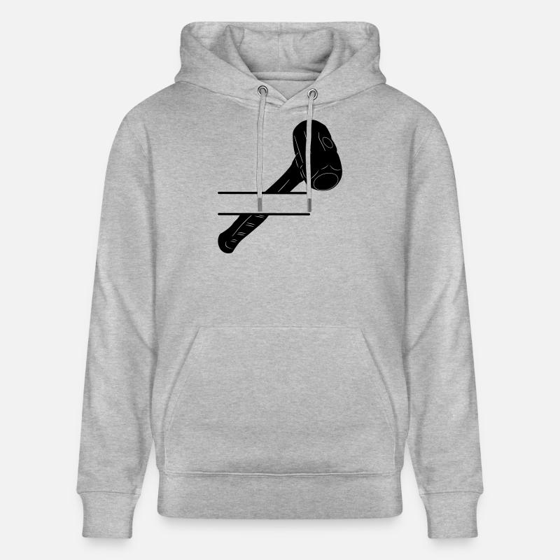 Monogramme marteau pour démolition - Sweat à capuche bio CRUISER Stanley/Stella Unisexe - gris chiné
