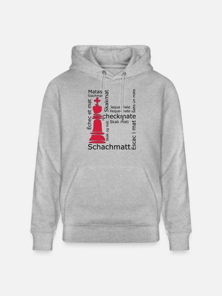 Schachmatt - Stanley/Stella Unisex Bio-Hoodie CRUISER  - Grau meliert