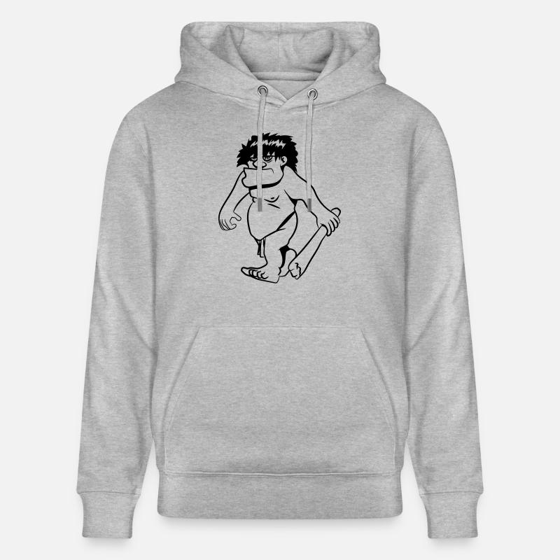 Caveman Club comique drôle - Sweat à capuche bio CRUISER Stanley/Stella Unisexe - gris chiné