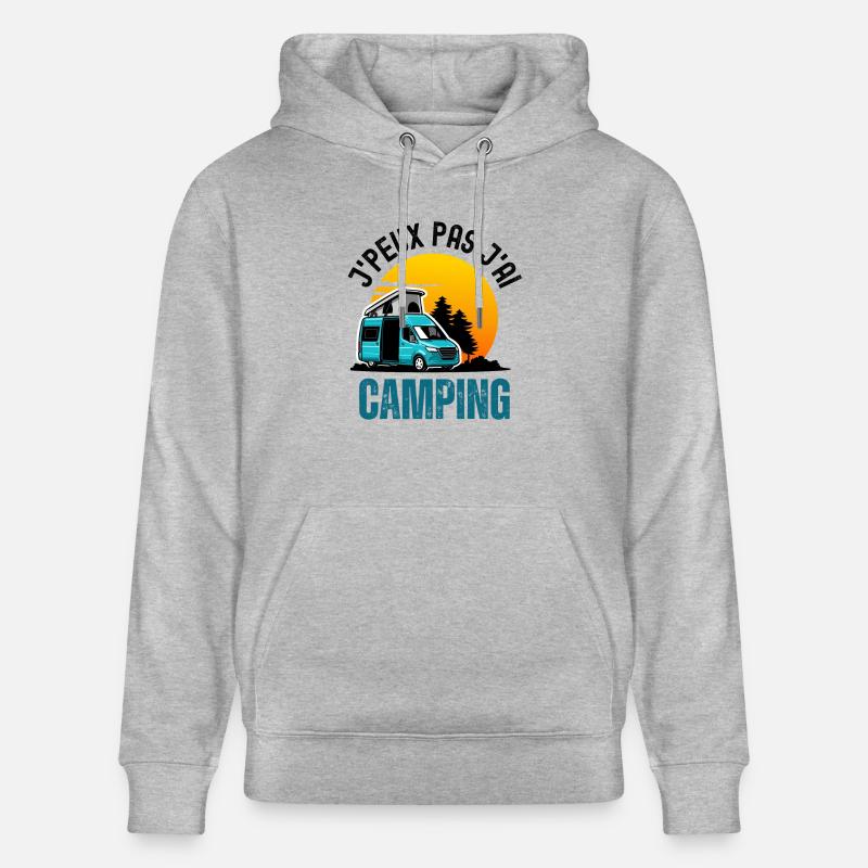J ai camping - Sweat à capuche bio CRUISER Stanley/Stella Unisexe - gris chiné