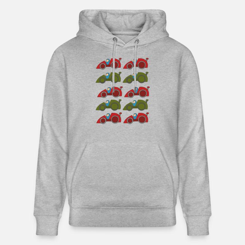 Course automobile 3 - Sweat à capuche bio CRUISER Stanley/Stella Unisexe - gris chiné