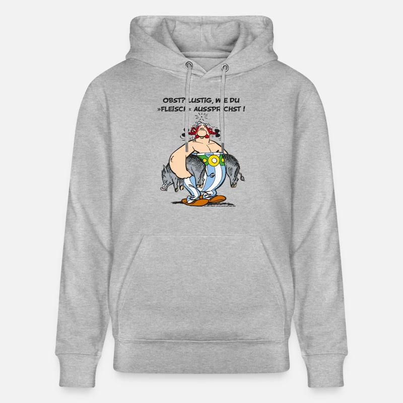 Asterix Obelix Obst Fleisch - Sweat à capuche bio CRUISER Stanley/Stella Unisexe - gris chiné