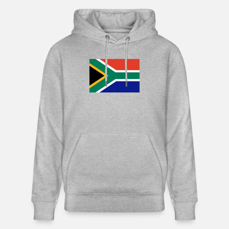 Drapeau Afrique du Sud - Sweat à capuche bio CRUISER Stanley/Stella Unisexe - gris chiné