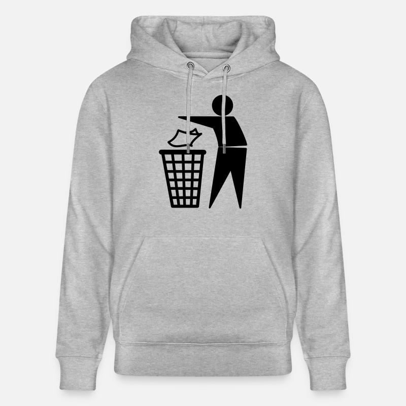 Mülleimer - Stanley/Stella Unisex Bio-Hoodie CRUISER  - Grau meliert