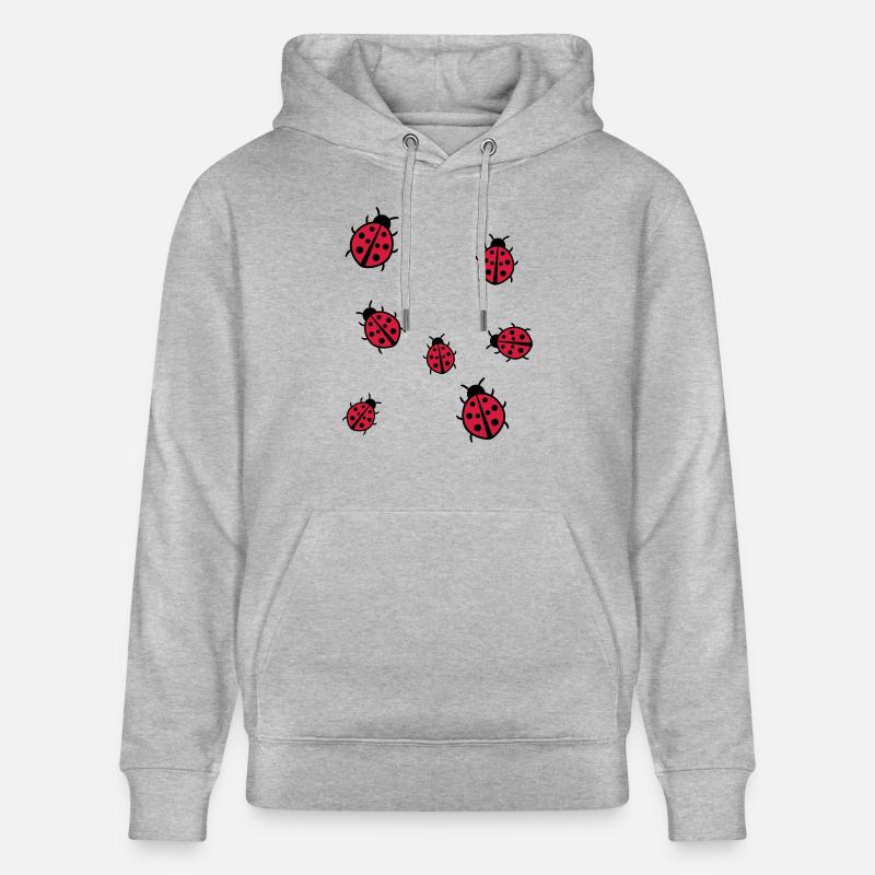 Petite Coccinelle - Sweat à capuche bio CRUISER Stanley/Stella Unisexe - gris chiné