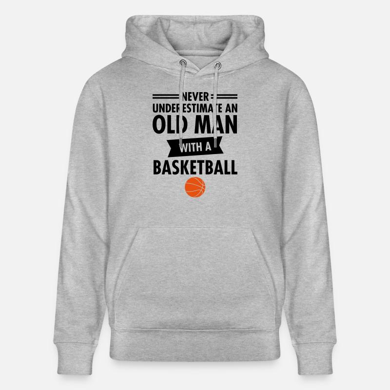 Old Man - Basketball - Sweat à capuche bio CRUISER Stanley/Stella Unisexe - gris chiné