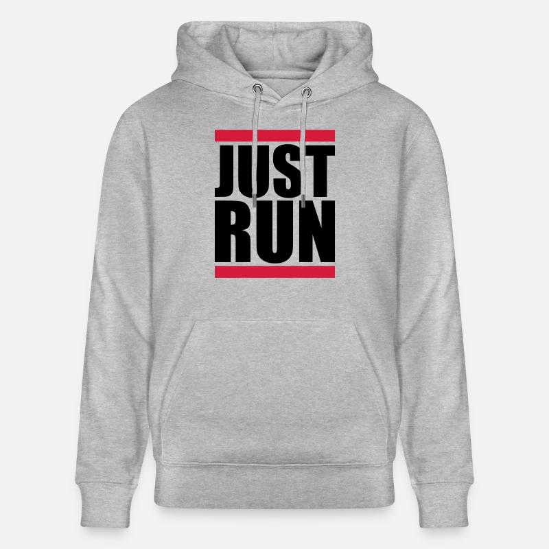 Logo de la barre d’exécution - Sweat à capuche bio CRUISER Stanley/Stella Unisexe - gris chiné