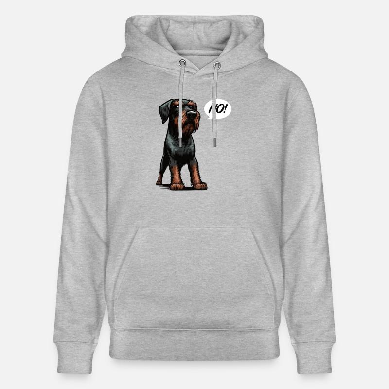 No Deutsch Drahthaar Deutsch-Drahthaar Besitzer - Stanley/Stella Unisex Bio-Hoodie CRUISER - Grau meliert